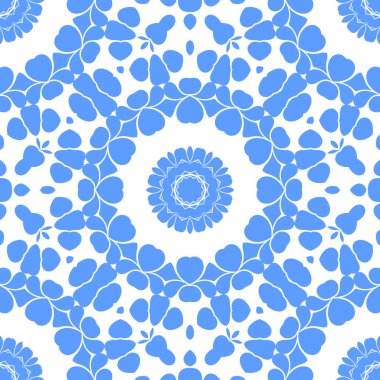 Dikişsiz arka plan mavi ve beyaz soyut