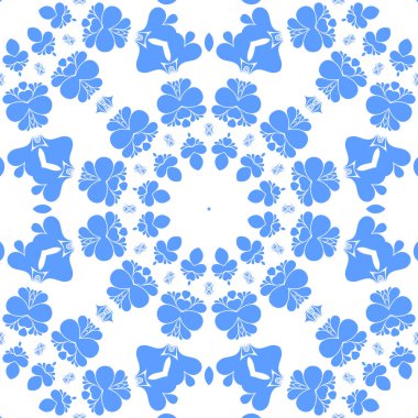 Dikişsiz arka plan mavi ve beyaz soyut