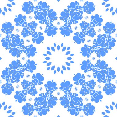 Dikişsiz arka plan mavi ve beyaz soyut