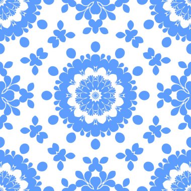 Dikişsiz arka plan mavi ve beyaz soyut