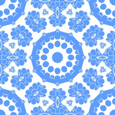 Dikişsiz arka plan mavi ve beyaz soyut