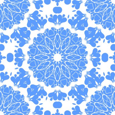 Dikişsiz arka plan mavi ve beyaz soyut