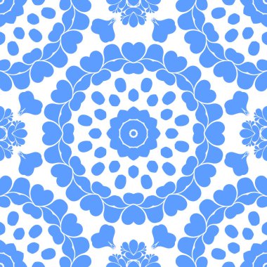 Dikişsiz arka plan mavi ve beyaz soyut