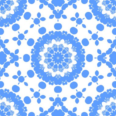 Dikişsiz arka plan mavi ve beyaz soyut