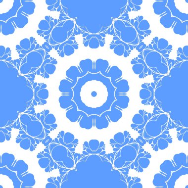 Dikişsiz arka plan mavi ve beyaz soyut