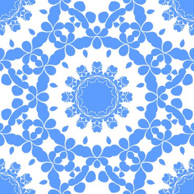 Dikişsiz arka plan mavi ve beyaz soyut