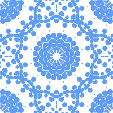 Dikişsiz arka plan mavi ve beyaz soyut