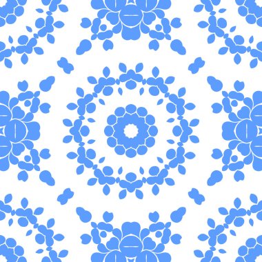 Dikişsiz arka plan mavi ve beyaz soyut