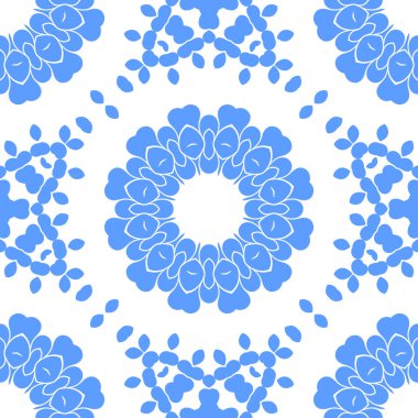 Dikişsiz arka plan mavi ve beyaz soyut