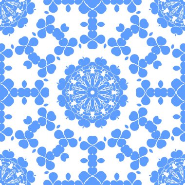 Dikişsiz arka plan mavi ve beyaz soyut