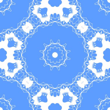 Dikişsiz arka plan mavi ve beyaz soyut