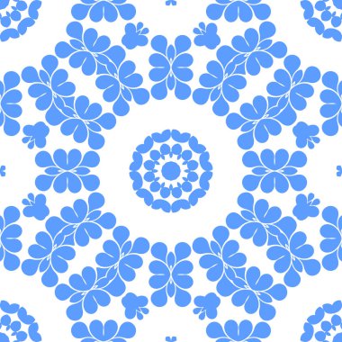 Dikişsiz arka plan mavi ve beyaz soyut