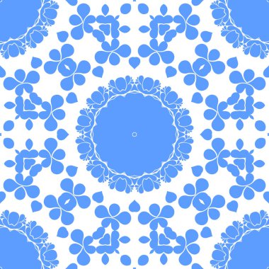 Dikişsiz arka plan mavi ve beyaz soyut