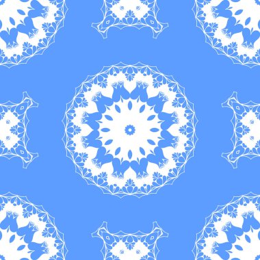 Dikişsiz arka plan mavi ve beyaz soyut