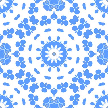 Dikişsiz arka plan mavi ve beyaz soyut