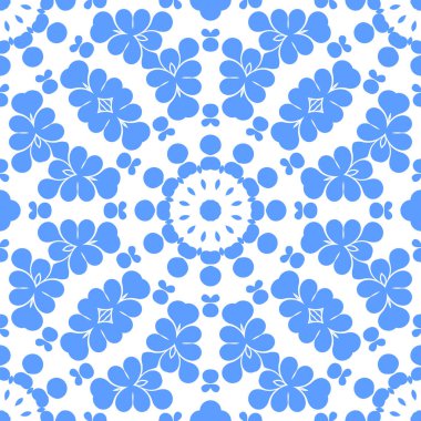 Dikişsiz arka plan mavi ve beyaz soyut