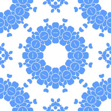 Dikişsiz arka plan mavi ve beyaz soyut