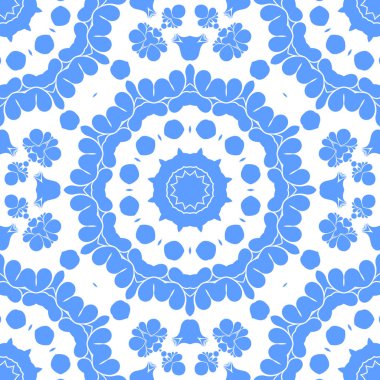 Dikişsiz arka plan mavi ve beyaz soyut