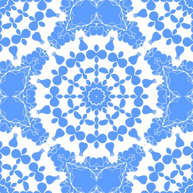 Dikişsiz arka plan mavi ve beyaz soyut