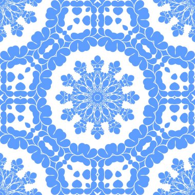 Dikişsiz arka plan mavi ve beyaz soyut