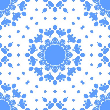 Dikişsiz arka plan mavi ve beyaz soyut