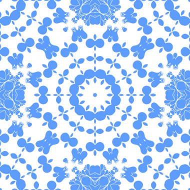 Dikişsiz arka plan mavi ve beyaz soyut