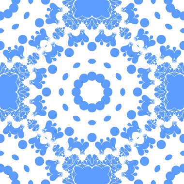 Dikişsiz arka plan mavi ve beyaz soyut