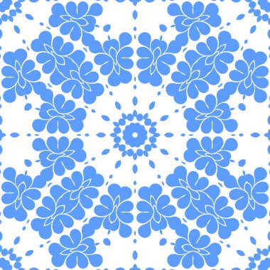 Dikişsiz arka plan mavi ve beyaz soyut