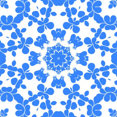 Dikişsiz arka plan mavi ve beyaz soyut