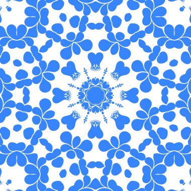 Dikişsiz arka plan mavi ve beyaz soyut