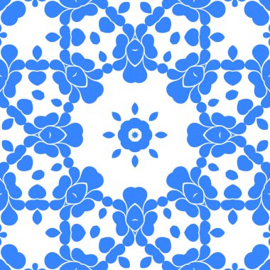 Dikişsiz arka plan mavi ve beyaz soyut