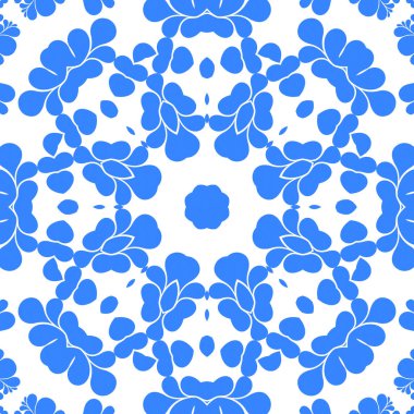 Dikişsiz arka plan mavi ve beyaz soyut