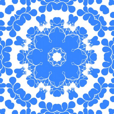 Dikişsiz arka plan mavi ve beyaz soyut