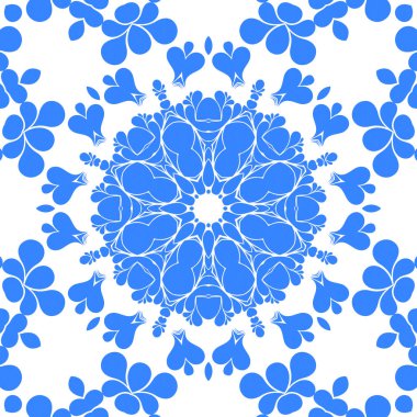 Dikişsiz arka plan mavi ve beyaz soyut