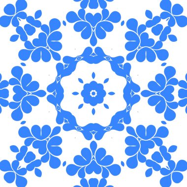 Dikişsiz arka plan mavi ve beyaz soyut