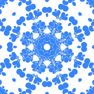 Dikişsiz arka plan mavi ve beyaz soyut