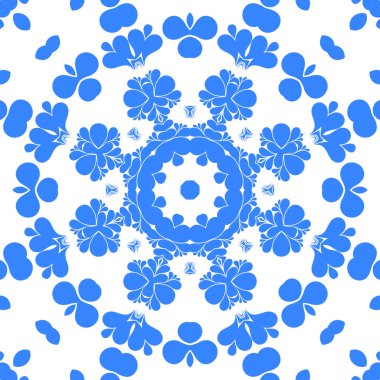 Dikişsiz arka plan mavi ve beyaz soyut