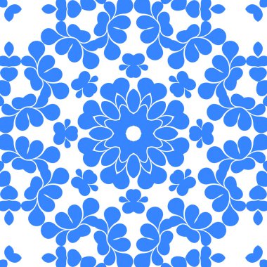 Dikişsiz arka plan mavi ve beyaz soyut