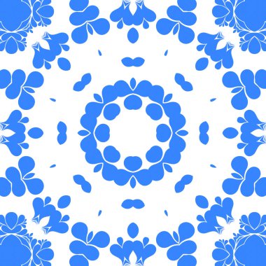 Dikişsiz arka plan mavi ve beyaz soyut