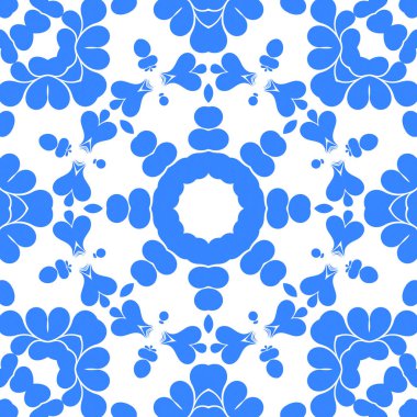 Dikişsiz arka plan mavi ve beyaz soyut