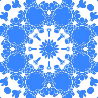 Dikişsiz arka plan mavi ve beyaz soyut