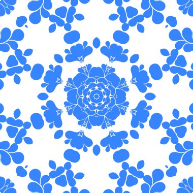 Dikişsiz arka plan mavi ve beyaz soyut