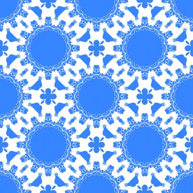 Dikişsiz arka plan mavi ve beyaz soyut