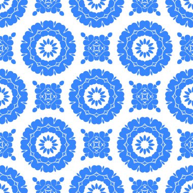 Dikişsiz arka plan mavi ve beyaz soyut