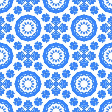 Dikişsiz arka plan mavi ve beyaz soyut