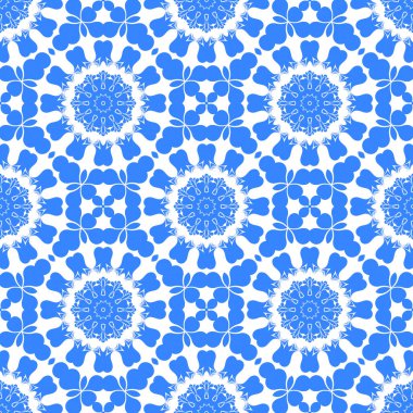 Dikişsiz arka plan mavi ve beyaz soyut