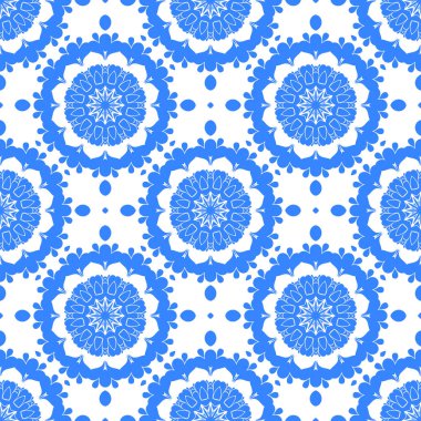 Dikişsiz arka plan mavi ve beyaz soyut