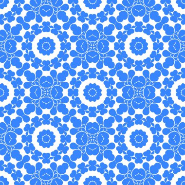 Dikişsiz arka plan mavi ve beyaz soyut