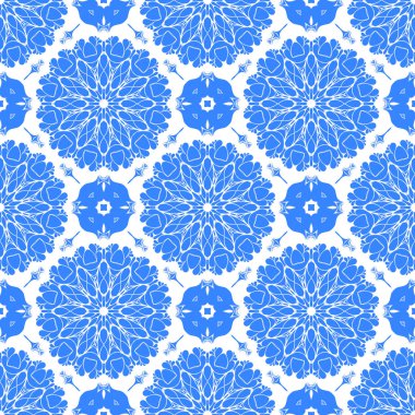 Dikişsiz arka plan mavi ve beyaz soyut