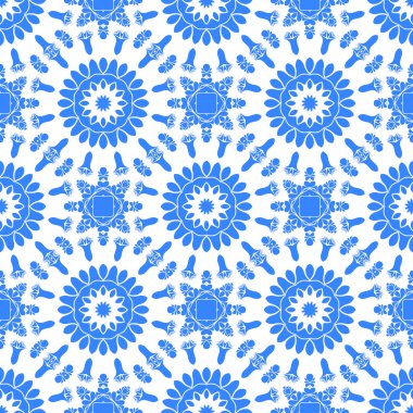 Dikişsiz arka plan mavi ve beyaz soyut